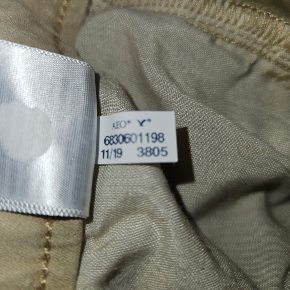 American Eagle Super Hi-Rise Jegging Khaki Tan Skinny Pants Sz 10 Regular - Picture 8 of 10